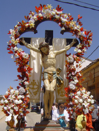 Fiesta Cristo de la Esperanza y Virgen del Carmen Encierros. Comida vaca. Ofrenda floral. Misa y Procesión